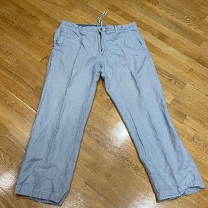 Relaxed BR stripped linked drawstring pants